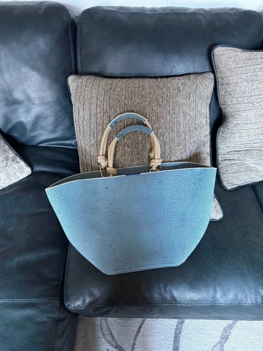 Rothy’s Indigo Sky Rope Tote Large Travel Bag